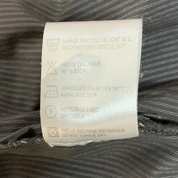 LAUREN VIDAL unique dress textural greys grays pockets ties art-wear M layer - Picture 9 of 12